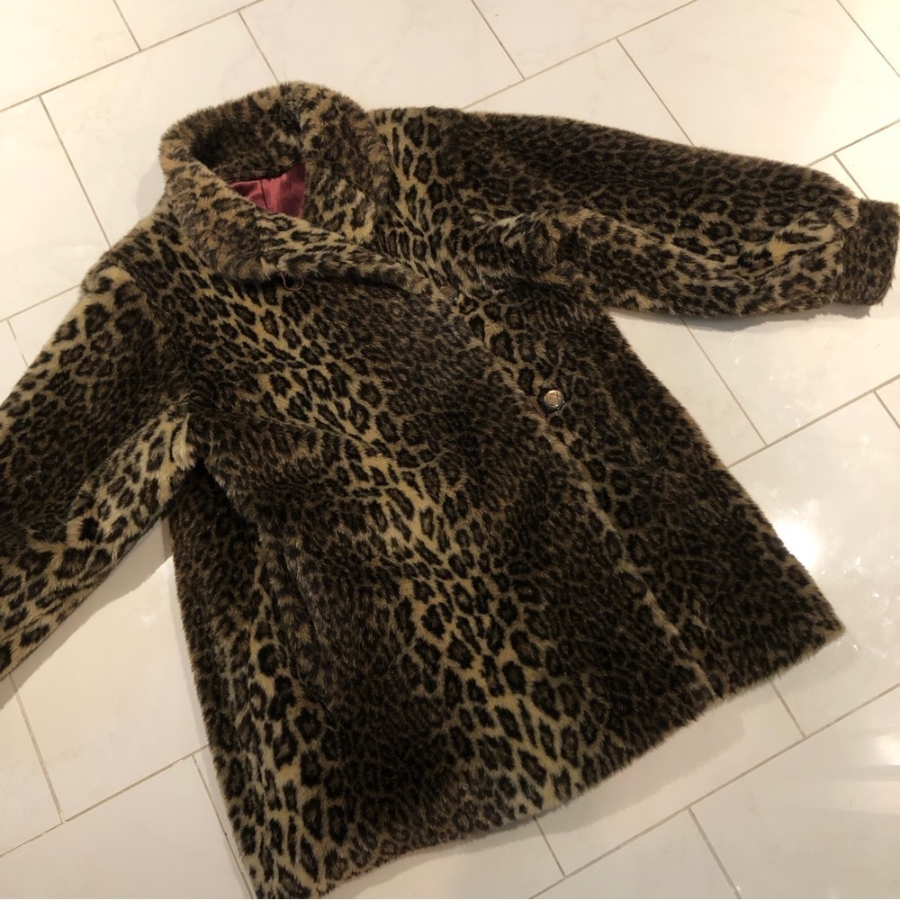 Vintage sterling stall faux leopard print jacket.  Pockets!  XL EUC!